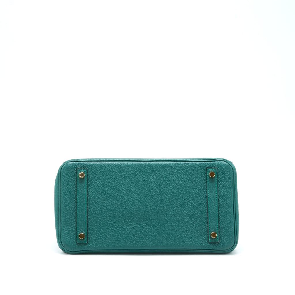 HERMES BIRKIN 30 TOGO Z6 MALACHITE GHW
