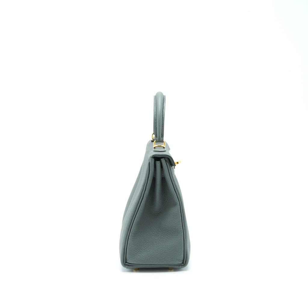 HERMES KELLY 25 RETOURNE TOGO 63 VERT AMANDA GHW