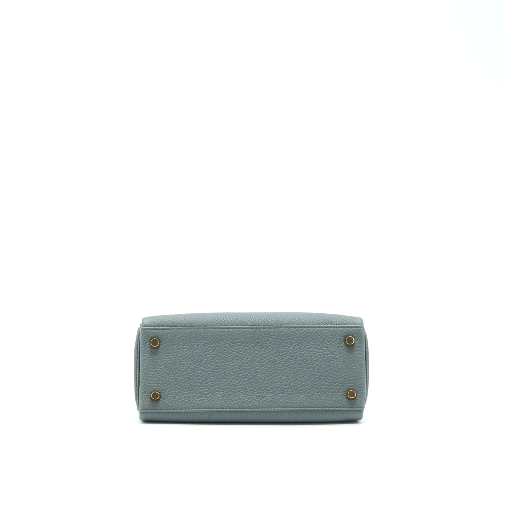 HERMES KELLY 25 RETOURNE TOGO 63 VERT AMANDA GHW