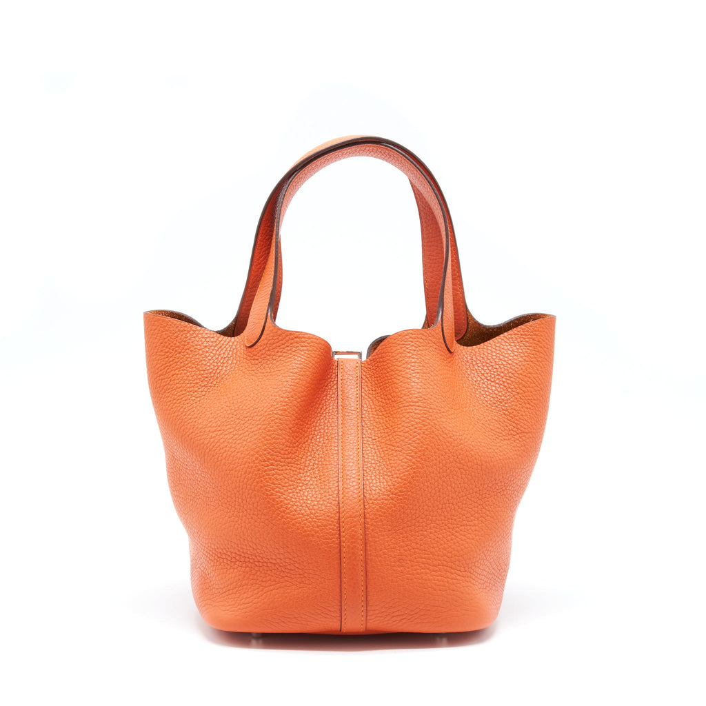 HERMES PICOTIN 22 CLEMENCE ORANGE SHW