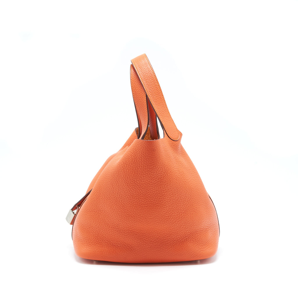 HERMES PICOTIN 22 CLEMENCE ORANGE SHW