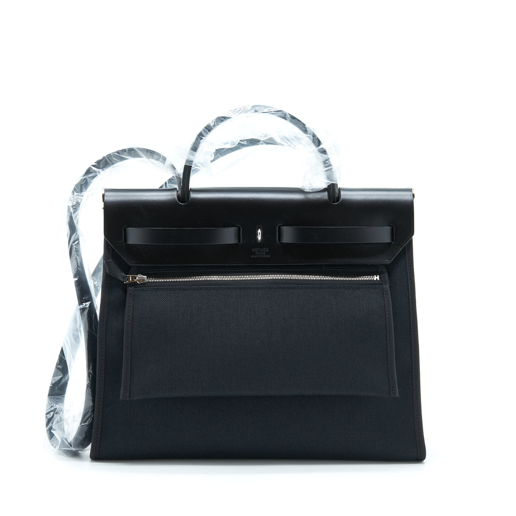HERMES HERBAG ZIP 31 BAG BLACK SHW