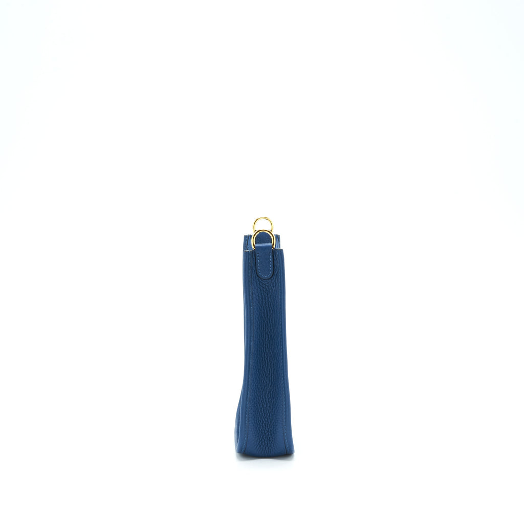 HERMES MINI EVELYNE CLEMENCE DEEP BLUE GHW