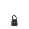 CHANEL 22S TOP HANDLE SUPER MINI VANITY LAMBSKIN BLACK LGHW