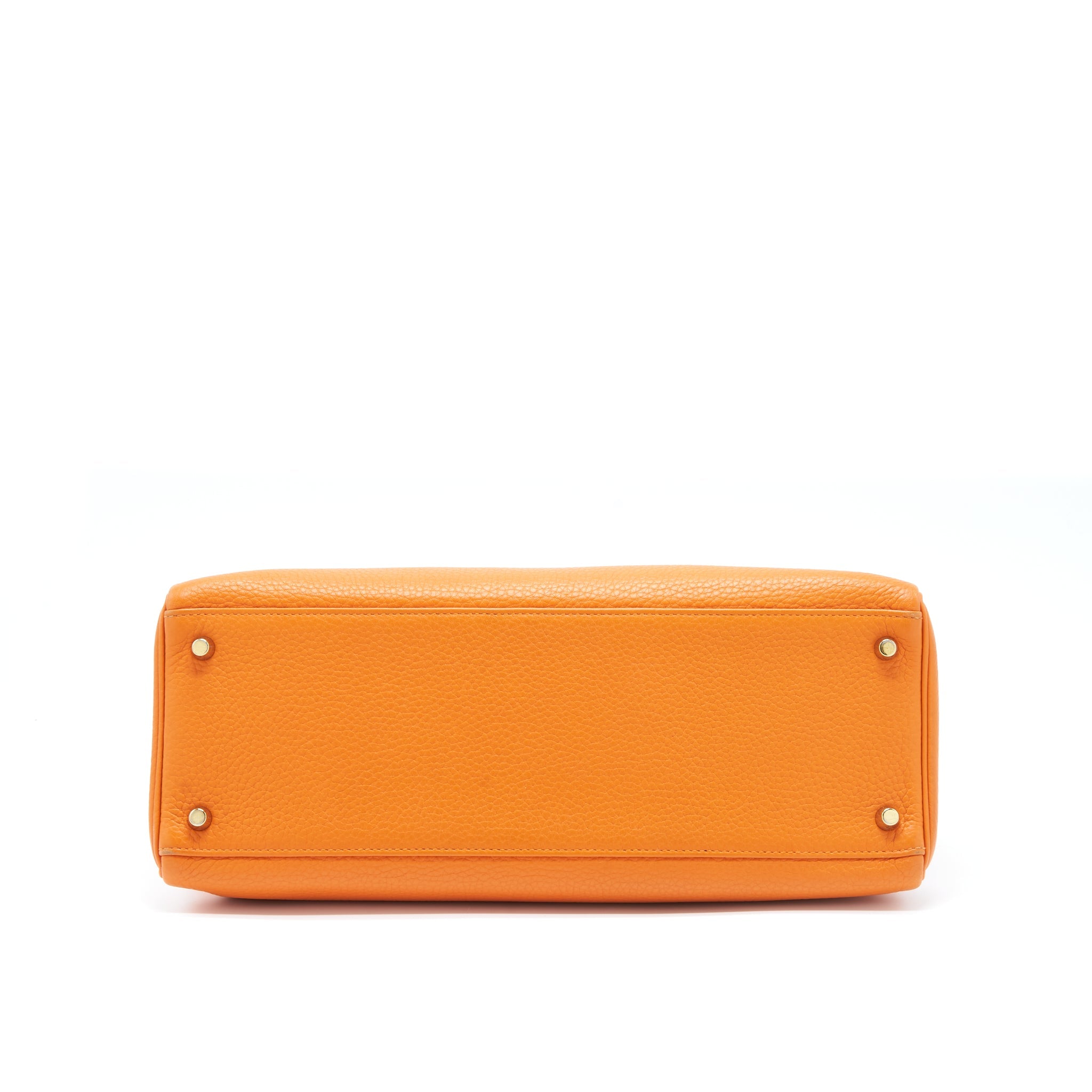 HERMES KELLY 35 CLEMENCE ORANGE GHW