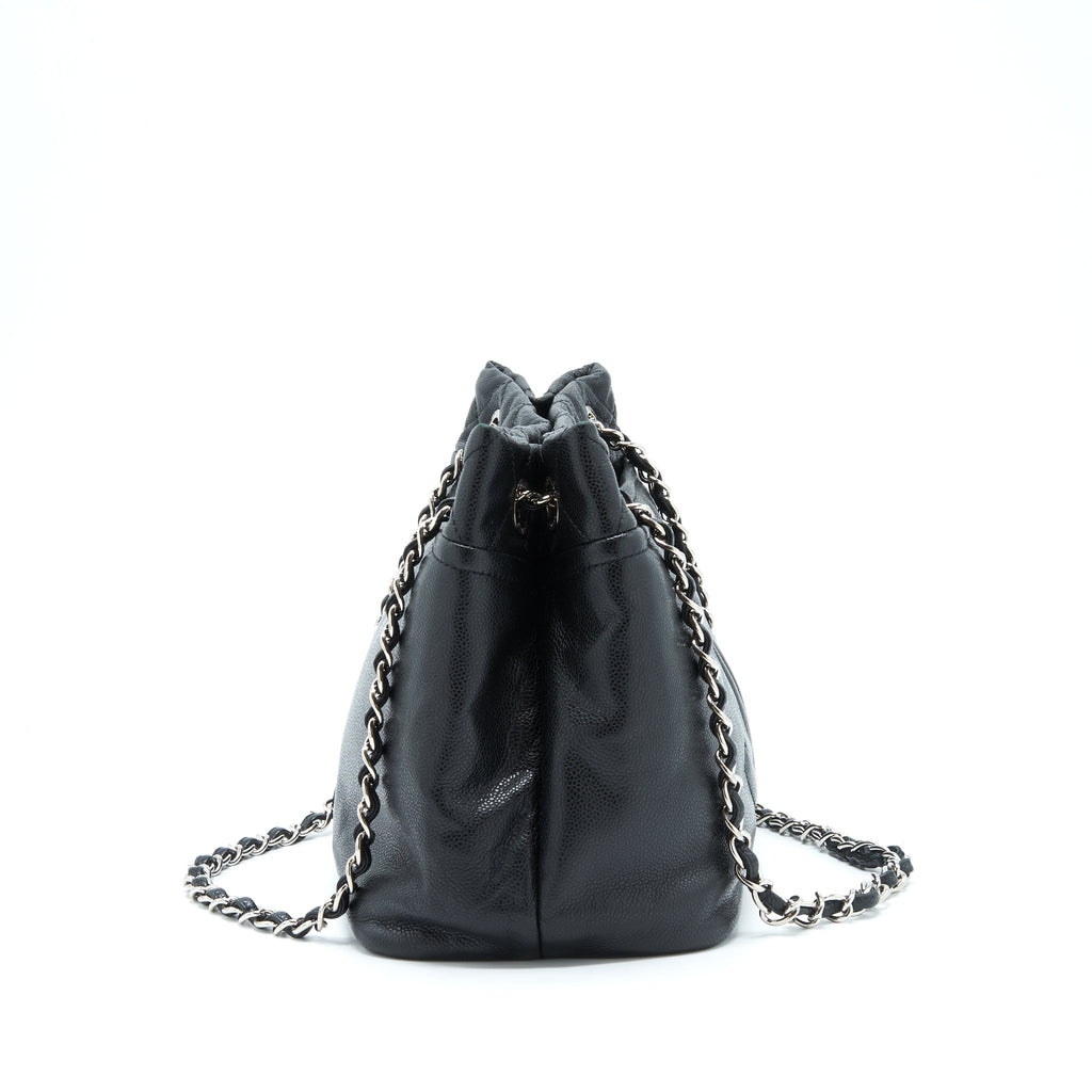 CHANEL TIMELESS SOFT SHOPPER TOTE CAVIAR BLACK SHW