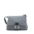 FENDI VINTAGE BAGUETTE SHOULD BAG FABRIC BLACK/GREY SHW