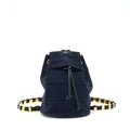 SALVATORE FERRAGAMO VINTAGE MINI BACKPACK BLACK FABRIC/NYLON GHW
