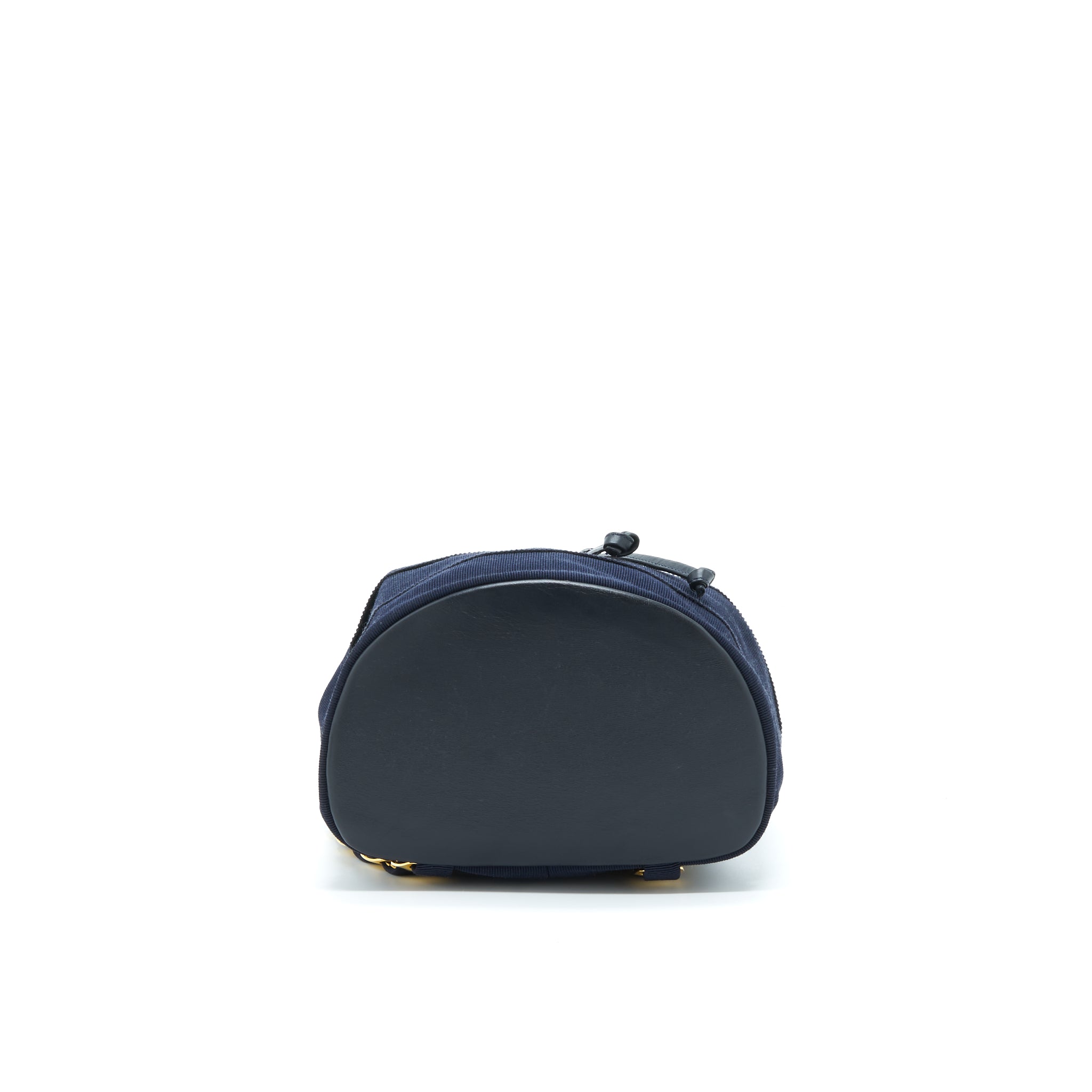 SALVATORE FERRAGAMO VINTAGE MINI BACKPACK BLACK FABRIC/NYLON GHW