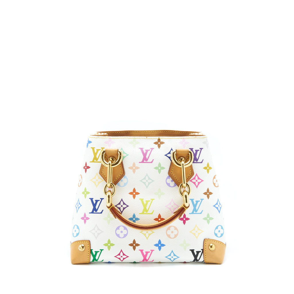 LOUIS VUITTON VINTAGE TOTE BAG WHITE/MULTICOLOUR GHW