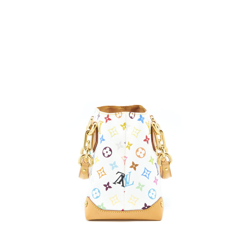 LOUIS VUITTON VINTAGE TOTE BAG WHITE/MULTICOLOUR GHW