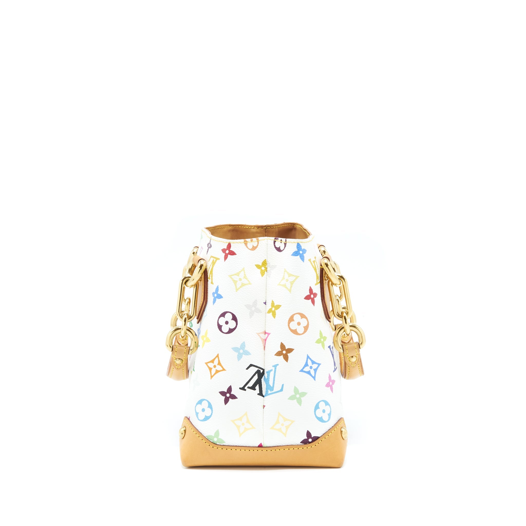 LOUIS VUITTON VINTAGE TOTE BAG WHITE/MULTICOLOUR GHW