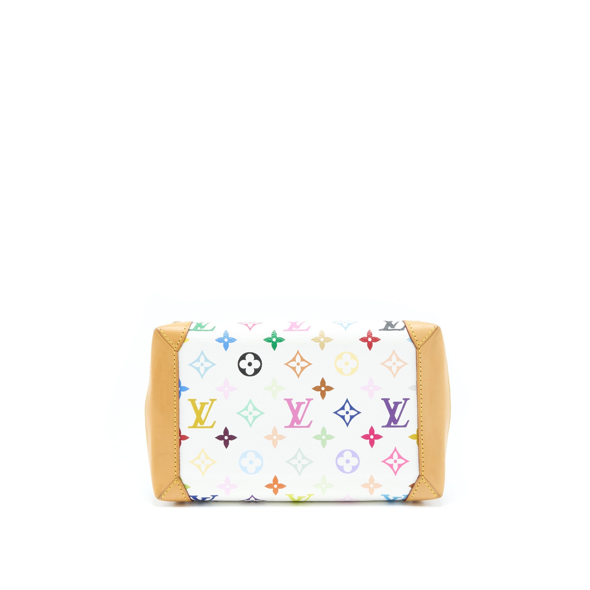 LOUIS VUITTON VINTAGE TOTE BAG WHITE/MULTICOLOUR GHW
