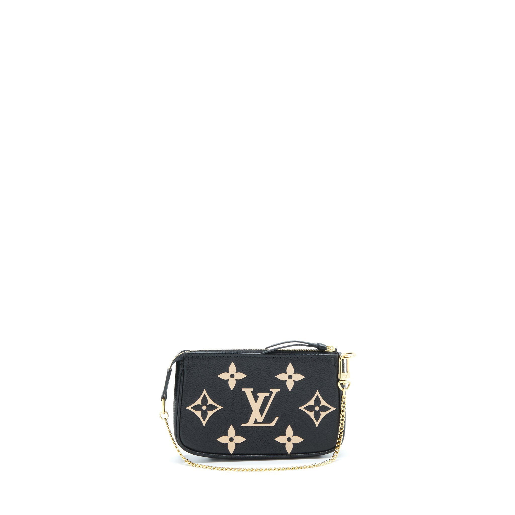 LOUIS VUITTON MINI POCHETTE ACCESSORIES BICOLOUR MONOGRAM ‘EM-REINTEGRATION BLACK SHW