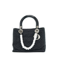 DIOR VINTAGE MEDIUM LADY DIOR NYLON/FABRIC BLACK SHW