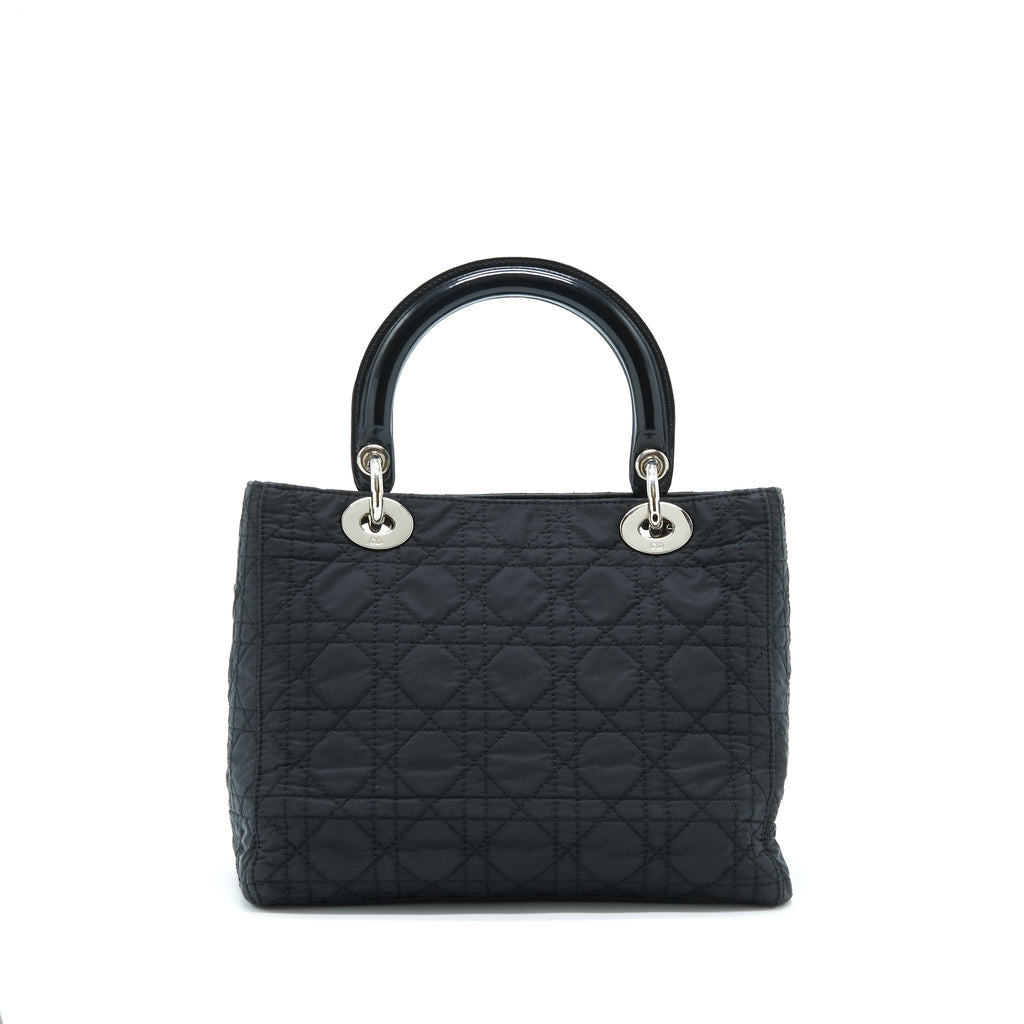 DIOR VINTAGE MEDIUM LADY DIOR NYLON/FABRIC BLACK SHW