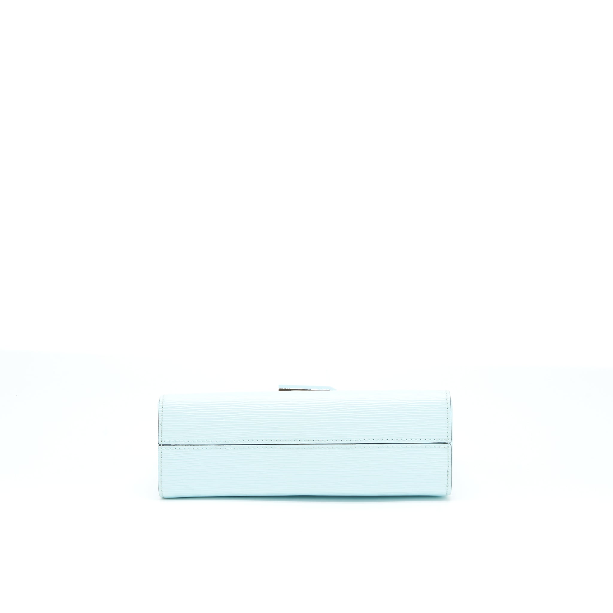 LOUIS VUITTON TOP HANDLE FLAP BAG EPI LIGHT BLUE SHW