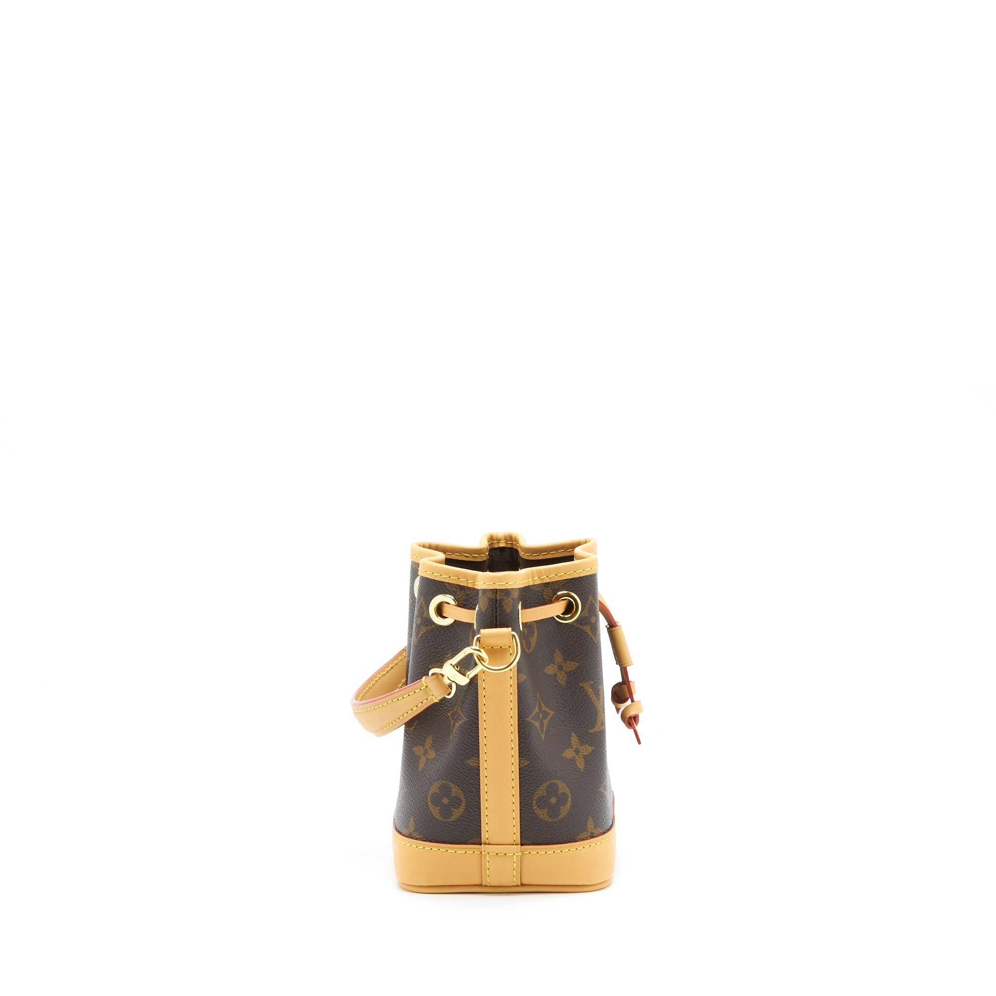 LOUIS VUITTON NANO NOE NEW VERSION MONOGRAM CANVAS GHW
