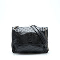 SAINT LAURENT/YSL MEDIUM NIKI BAG CALFSKIN BLACK SHW