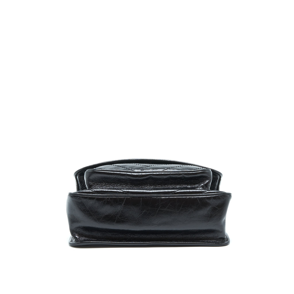 SAINT LAURENT/YSL MEDIUM NIKI BAG CALFSKIN BLACK SHW