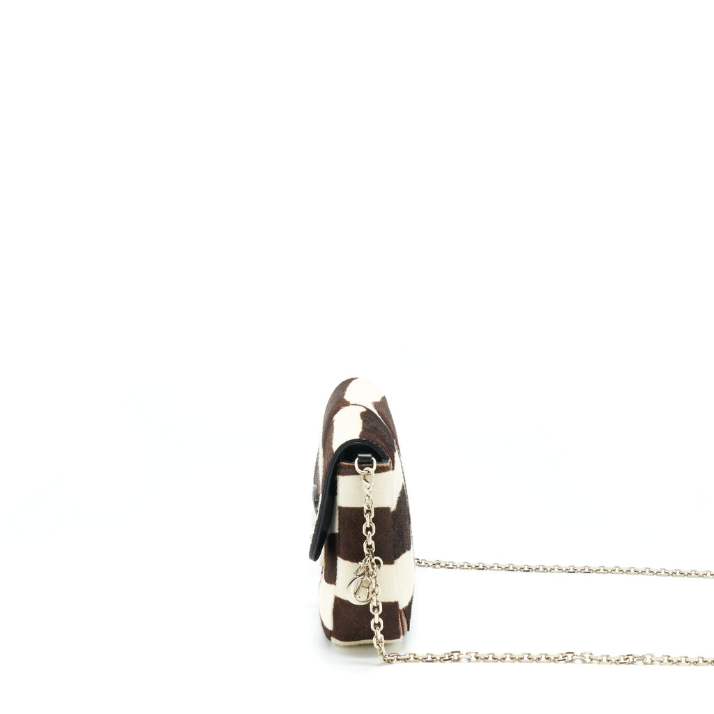 DIOR MISS DIOR MINI BAG WITH CHAIN PONY HAIR MULTICOLOUR SHW