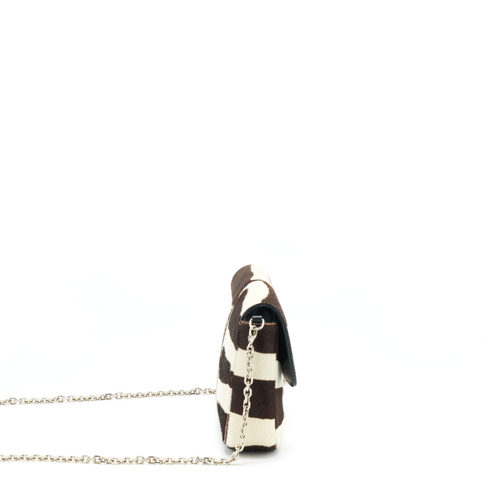 DIOR MISS DIOR MINI BAG WITH CHAIN PONY HAIR MULTICOLOUR SHW