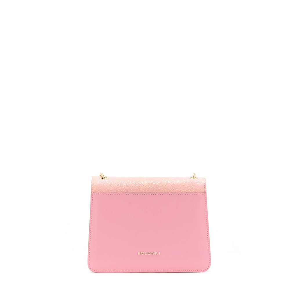 BVLGARI SERPENTI FOREVER CROSSBODY BAG GAULCHAT AND CALFSKIN LIGHT PINK LGHW