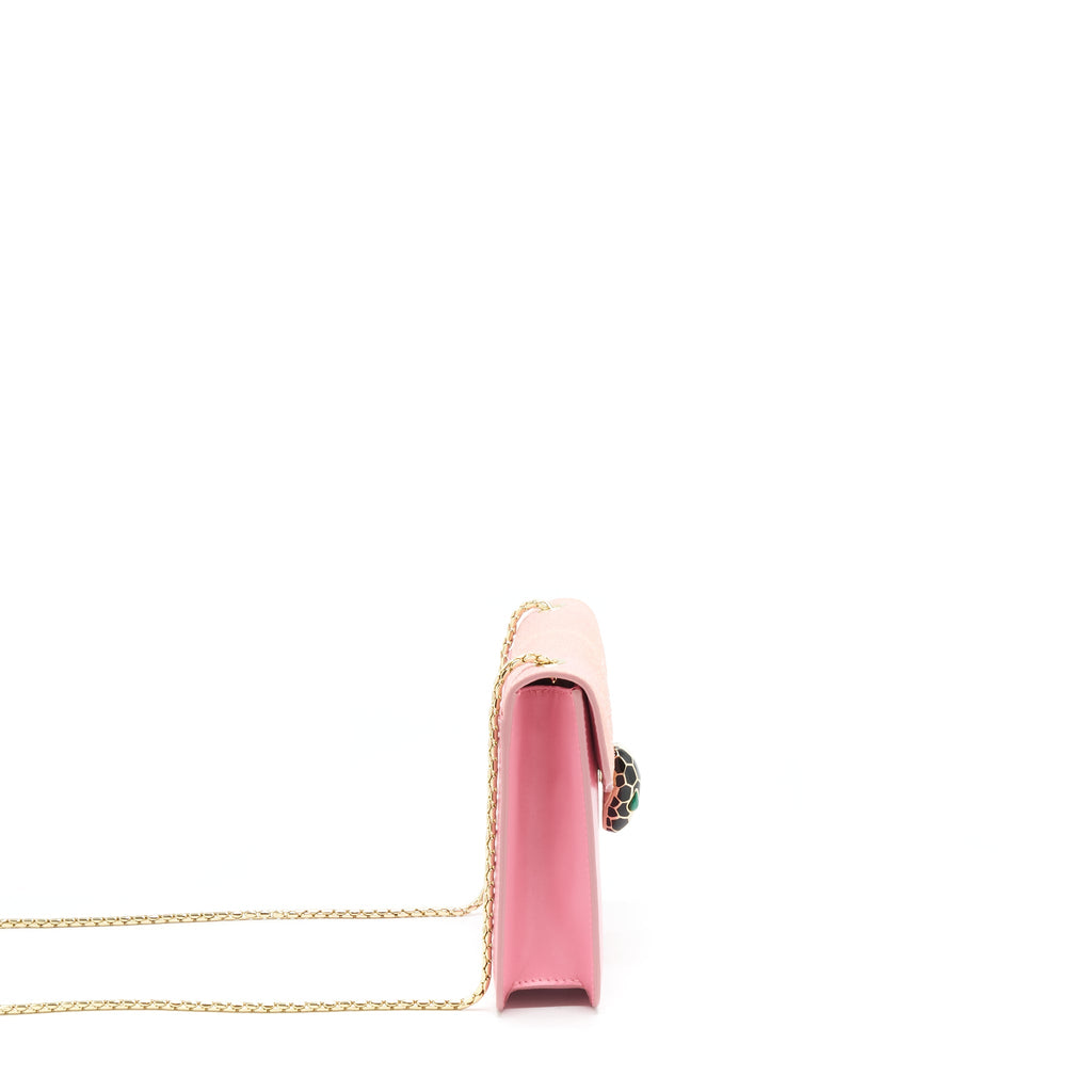 BVLGARI SERPENTI FOREVER CROSSBODY BAG GAULCHAT AND CALFSKIN LIGHT PINK LGHW