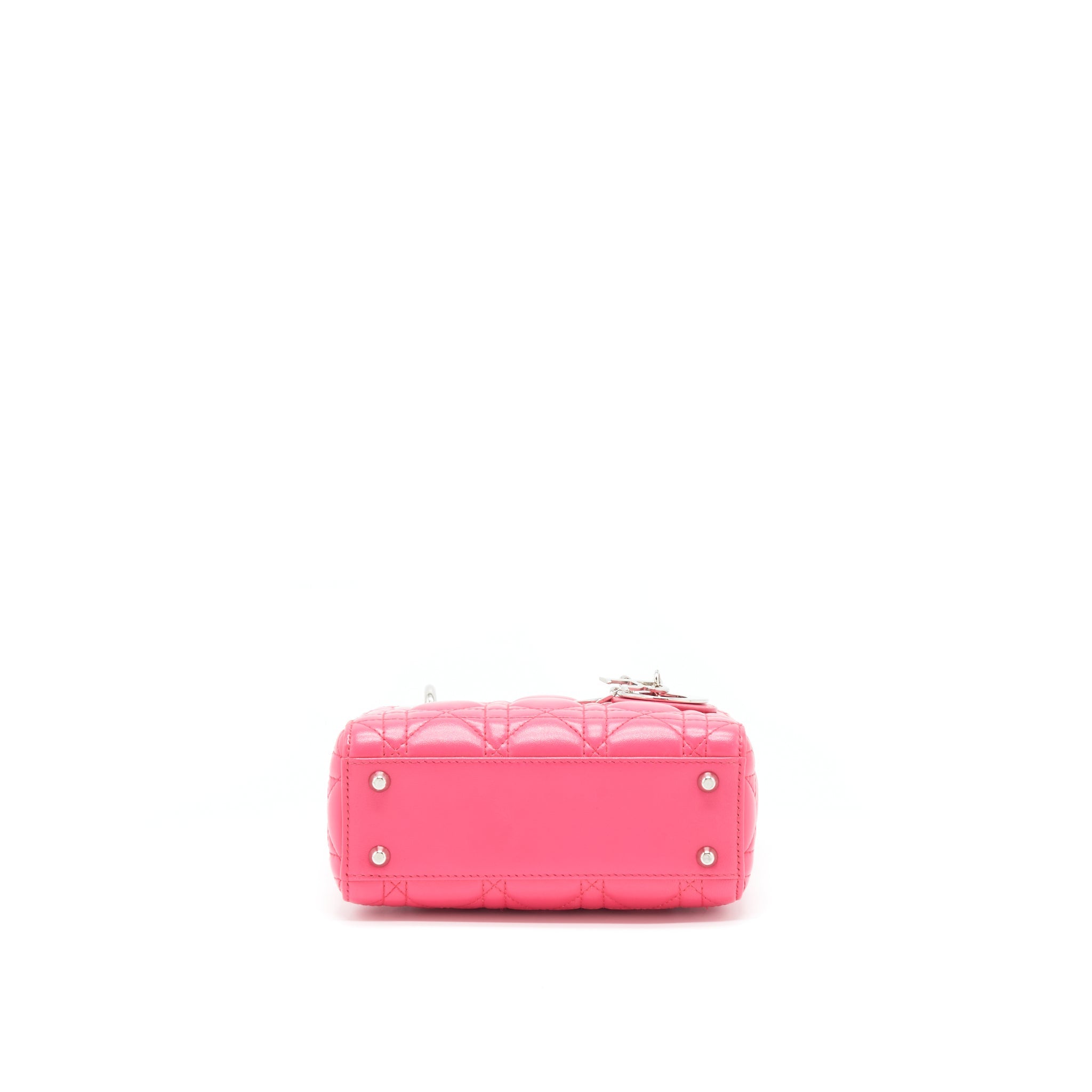 DIOR MINI LADY DIOR LAMBSKIN PINK SHW