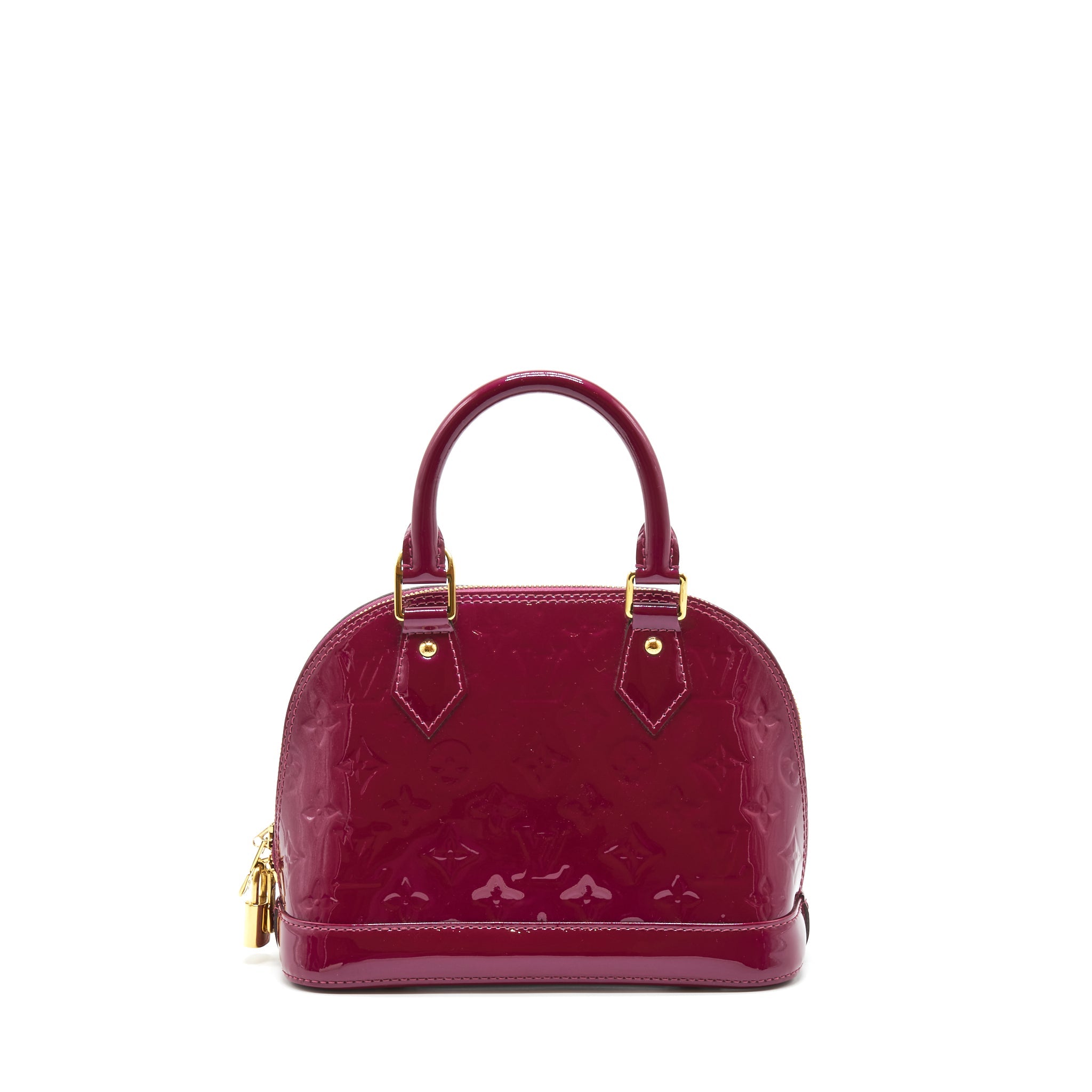 LOUIS VUITTON ALMA BB PATENT PURPLE GHW