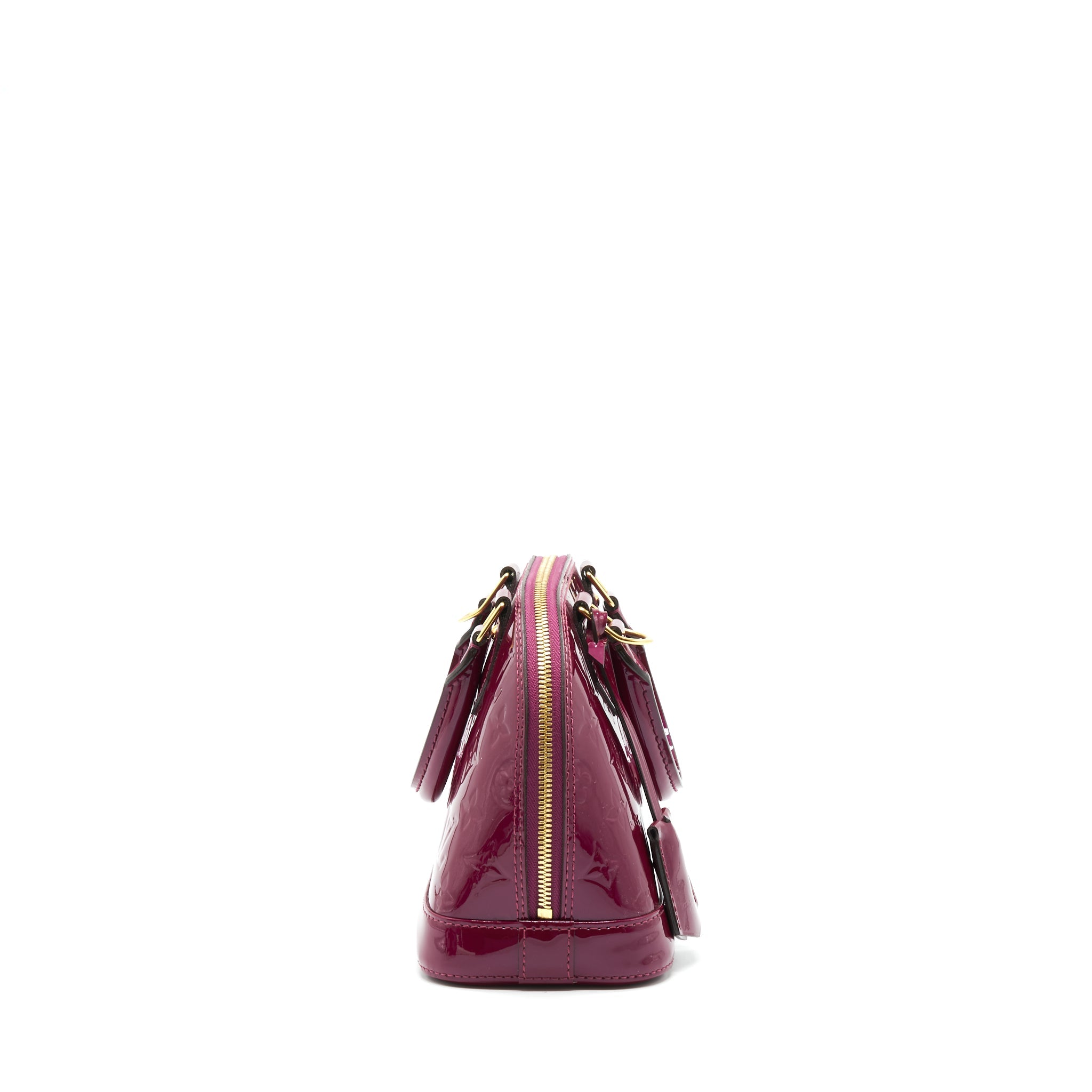LOUIS VUITTON ALMA BB PATENT PURPLE GHW