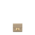 HERMES CONSTANCE COMPACT WALLET EVERCOLOR M8 GRIS ASHPITE RGHW