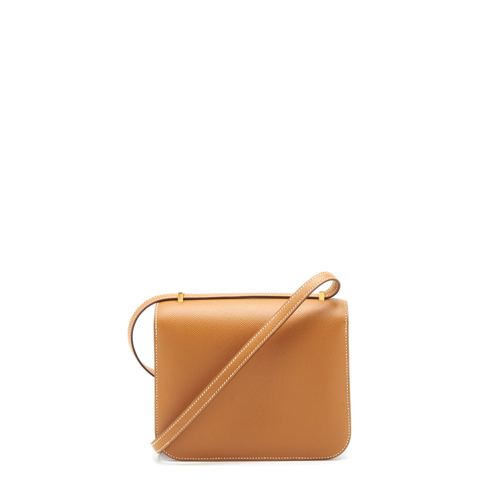 HERMES MINI CONSTANCE EPSOM 37 GOLD GHW