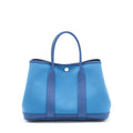 HERMES GARDEN PARTY 30 CANVAS BLUE BRIGHTON/AZUR SHW