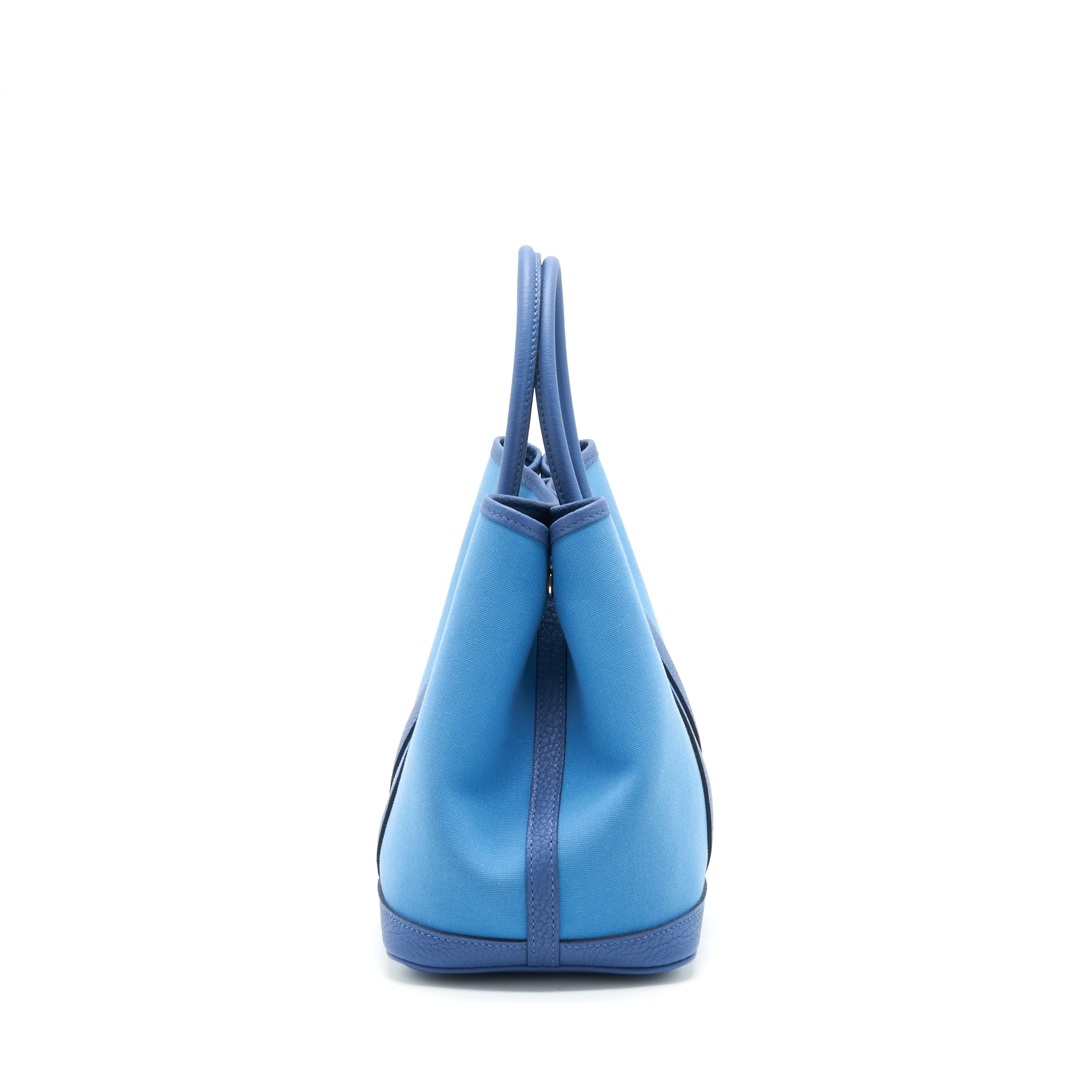 HERMES GARDEN PARTY 30 CANVAS BLUE BRIGHTON/AZUR SHW
