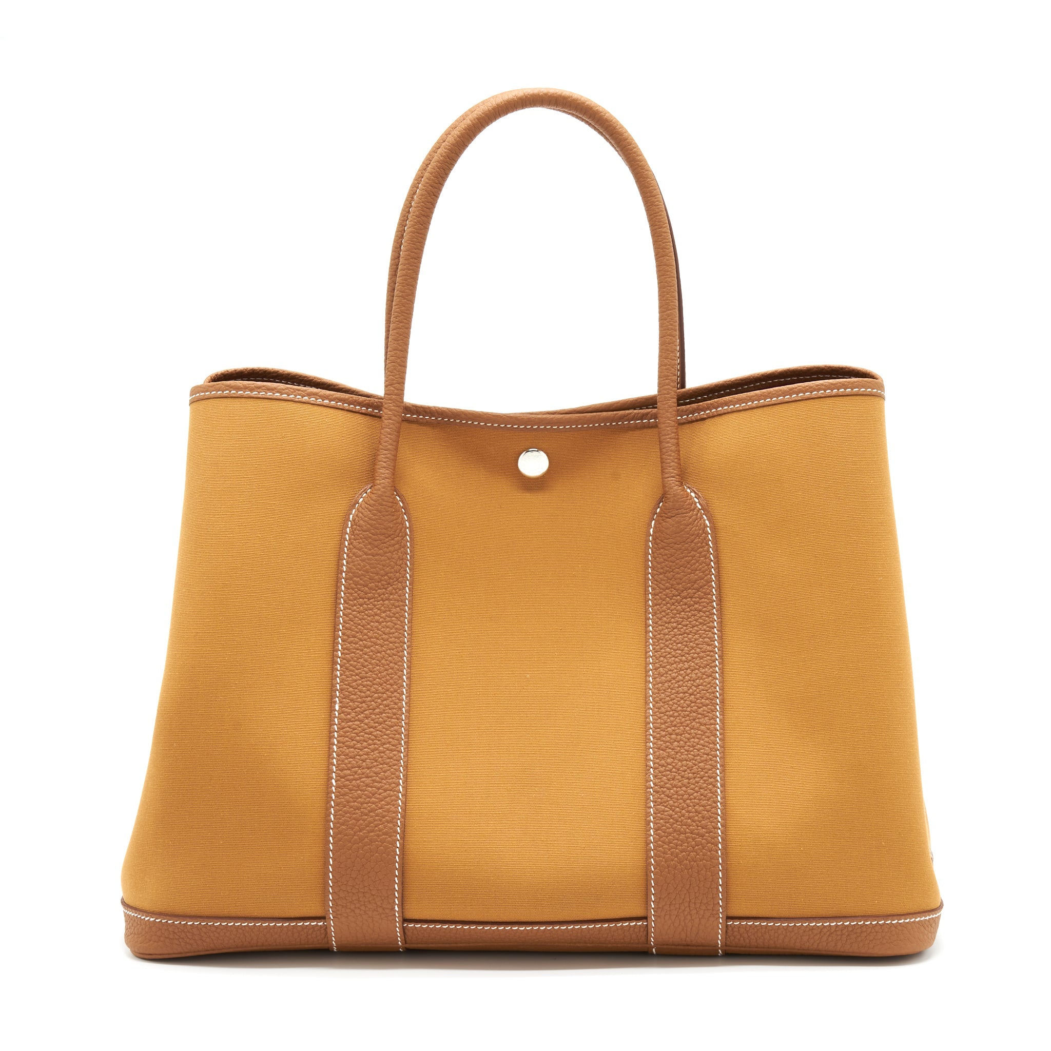 HERMES GARDEN PARTY 36 OFFICER BICOLOUR DUNE-MAGNOLIA/GOLD SHW