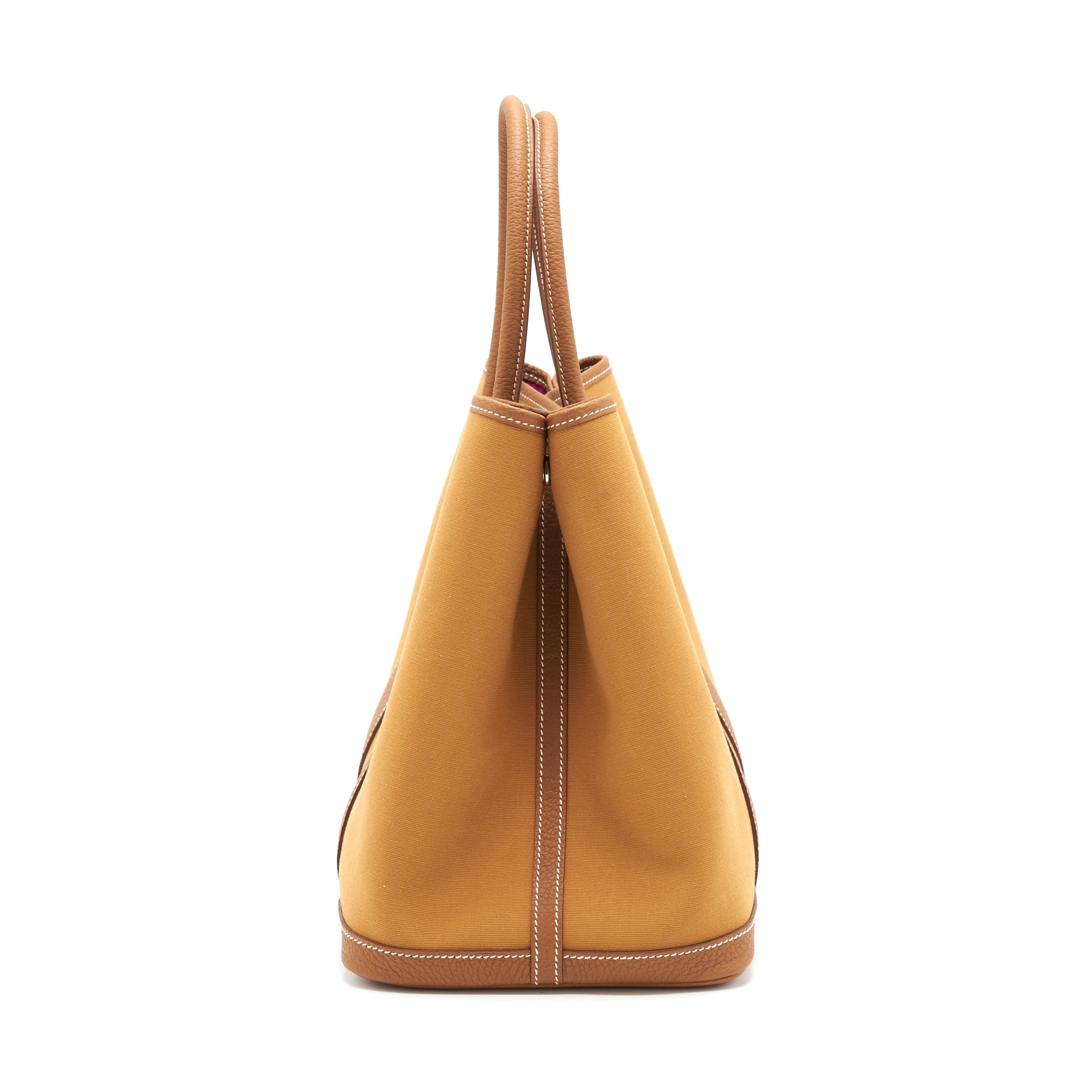 HERMES GARDEN PARTY 36 OFFICER BICOLOUR DUNE-MAGNOLIA/GOLD SHW