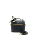 DIOR SMALL DIORTRAVEL VANITY CASE BLACK GHW WITH AN EXTRA TWILLY