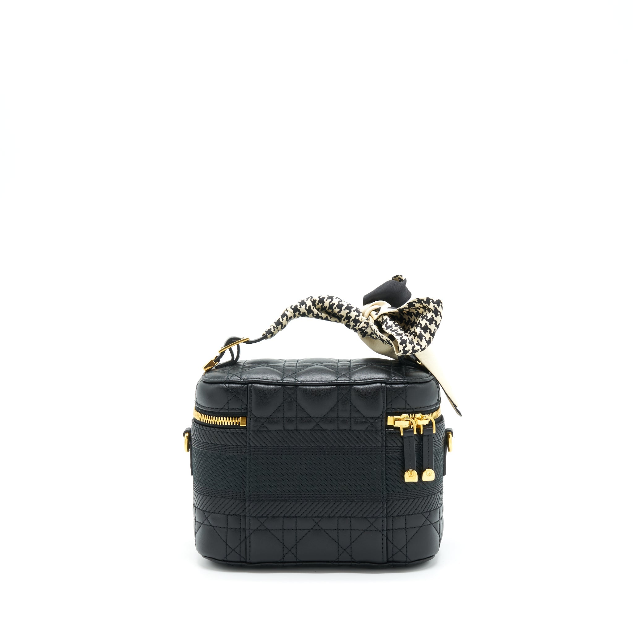DIOR SMALL DIORTRAVEL VANITY CASE BLACK GHW WITH AN EXTRA TWILLY