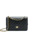 CHANEL JUMBO CLASSIC DOUBLE FLAP BAG CAVIAR BLACK GHW (MICROCHIP)