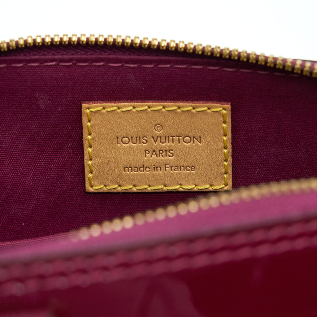 LOUIS VUITTON ALMA BB PATENT PURPLE GHW