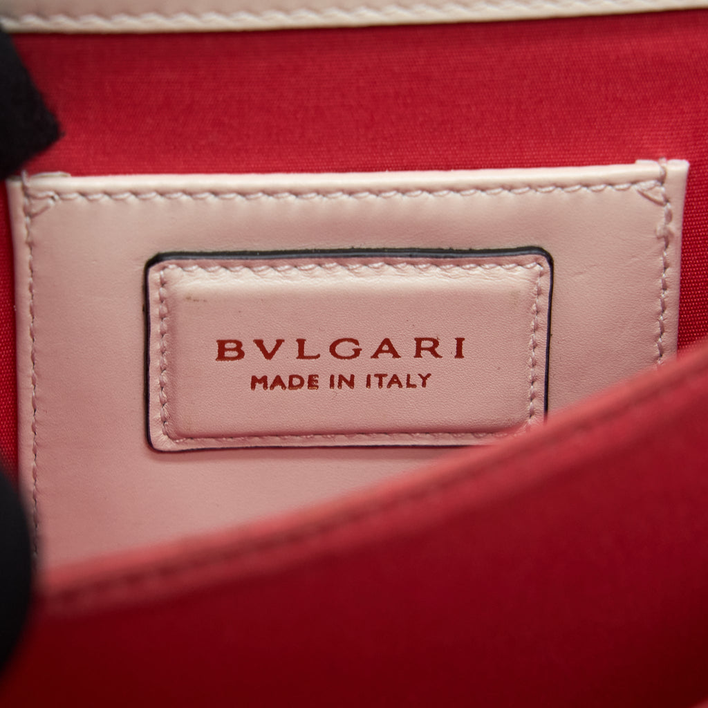 BVLGARI TOP HANDLE SERPENTI BAG WHITE