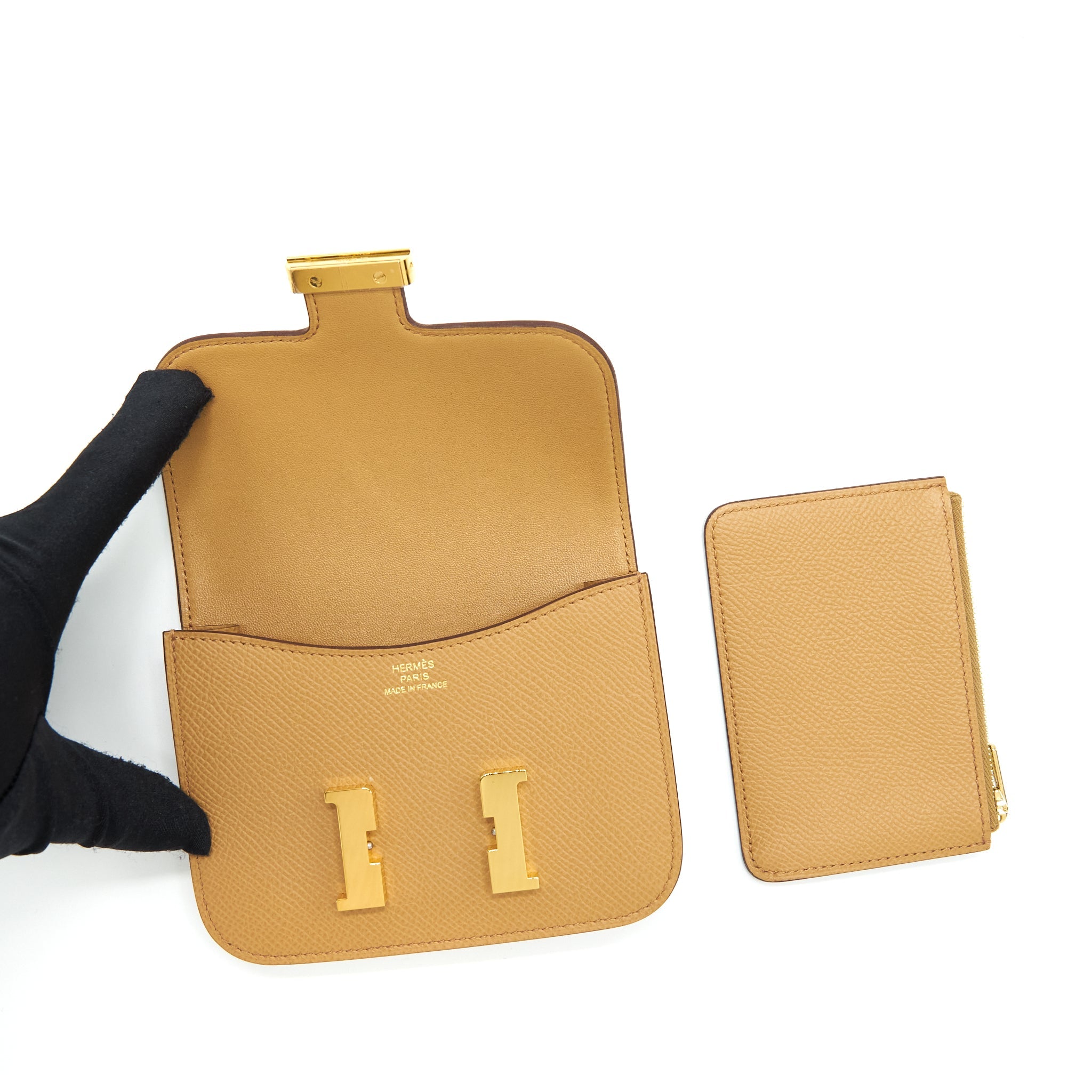 HERMES CONSTANCE SLIM EPSOM 4B BISCUIT GHW