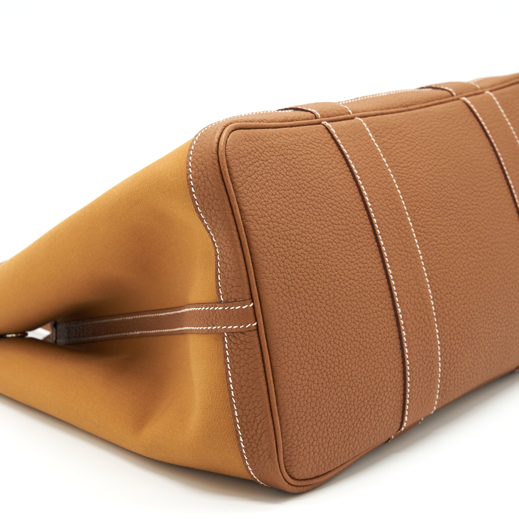 HERMES GARDEN PARTY 36 OFFICER BICOLOUR DUNE-MAGNOLIA/GOLD SHW