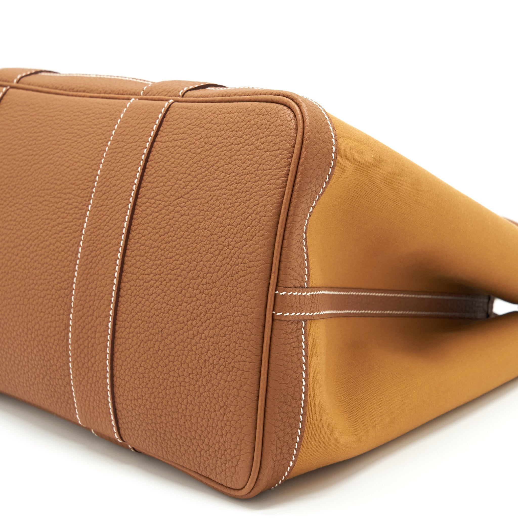 HERMES GARDEN PARTY 36 OFFICER BICOLOUR DUNE-MAGNOLIA/GOLD SHW