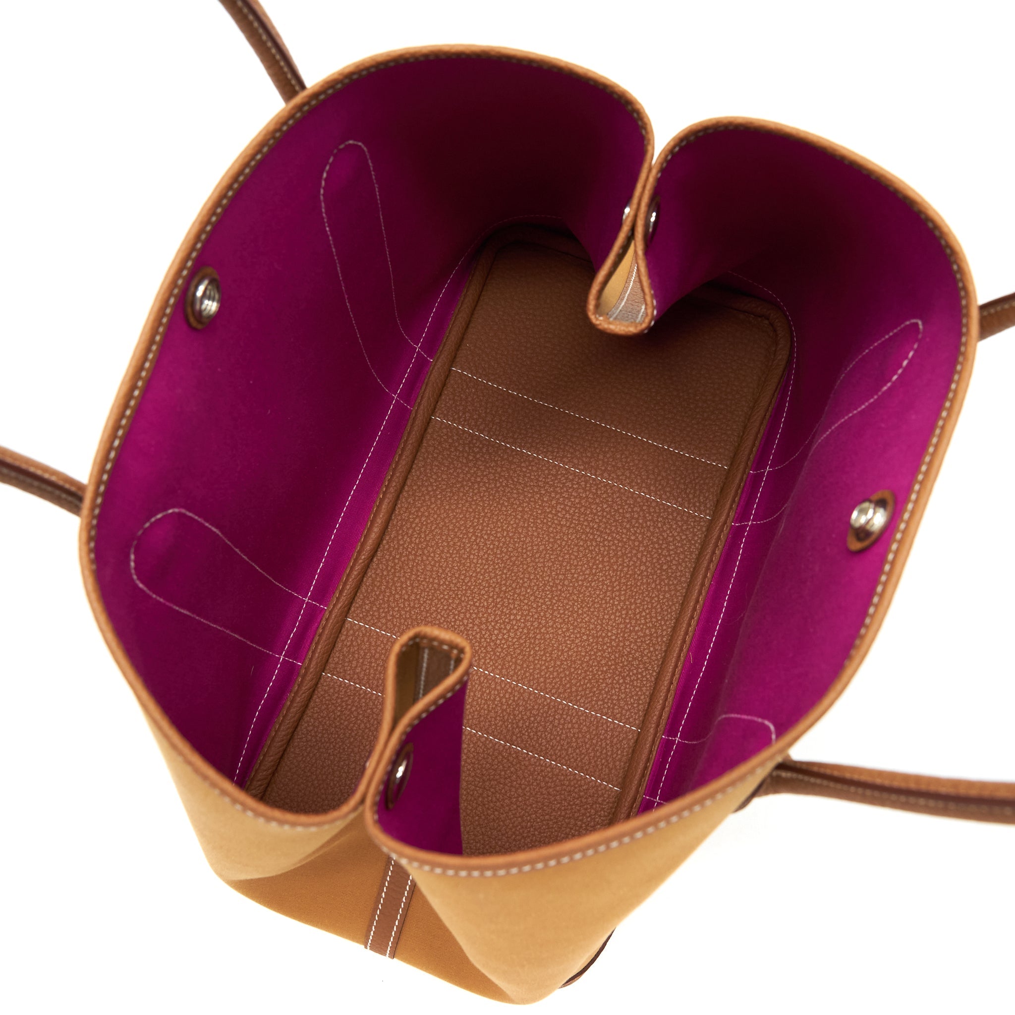 HERMES GARDEN PARTY 36 OFFICER BICOLOUR DUNE-MAGNOLIA/GOLD SHW