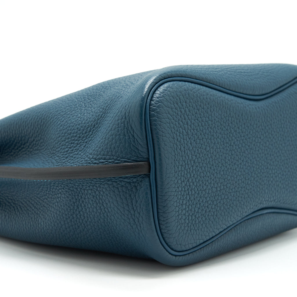 HERMES SO KELLY 22 TOGO BLUE COLVERT / TURQUOISE SHW