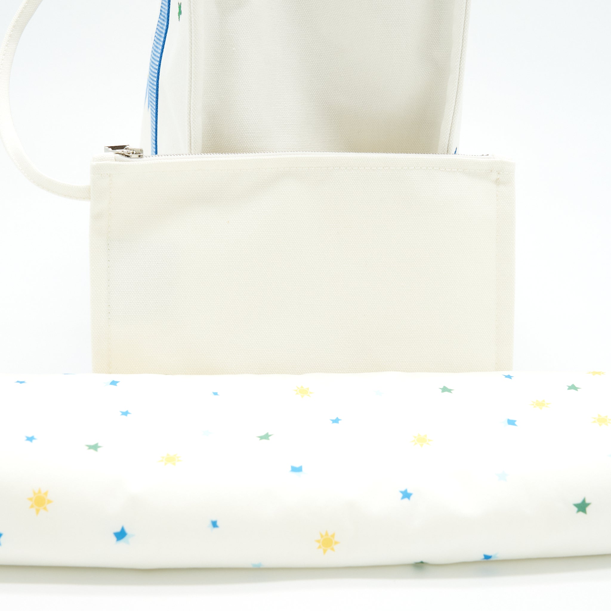 HERMES CIRCUS NAPPY BAG BLUE/WHITE
