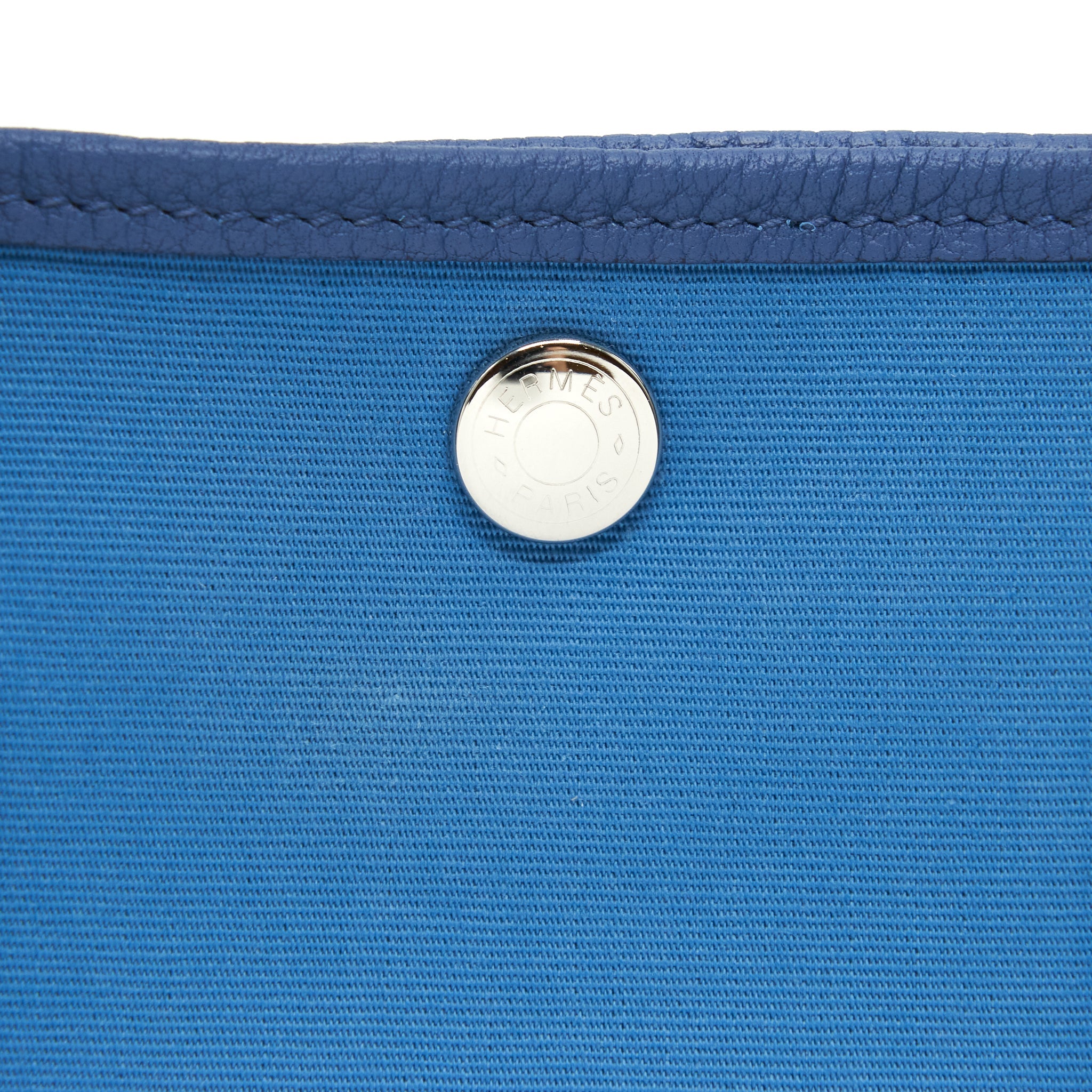 HERMES GARDEN PARTY 30 CANVAS BLUE BRIGHTON/AZUR SHW