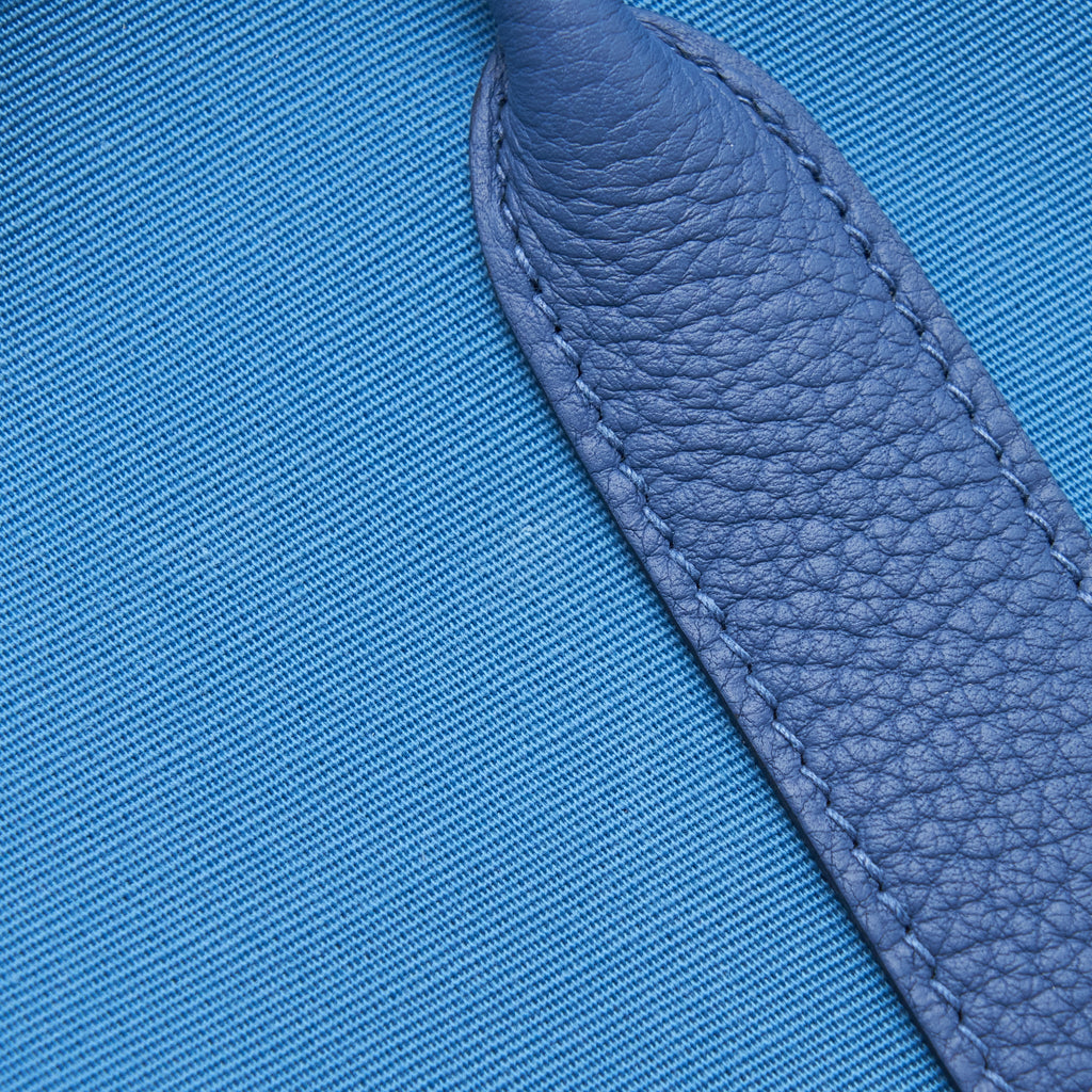 HERMES GARDEN PARTY 30 CANVAS BLUE BRIGHTON/AZUR SHW